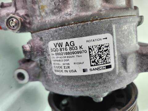 Foto 4ª: Compresor Aire Acondicionado Volkswagen Tiguan ADVANCE 4MOTION 150CV 110KW [DFGA] (2020)