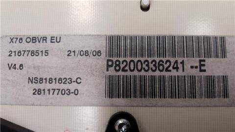 Foto 2ª: Cuadro de Instrumentos Renault Kangoo 1.5 BASE [1 5 LTR. - 50 KW DCI DIESEL] 68CV