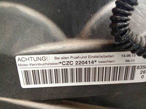 Foto 4ª: Motor Completo Audi A3 1.4 TFSI 125CV 92KW [CXSB,CZCA] (2014)