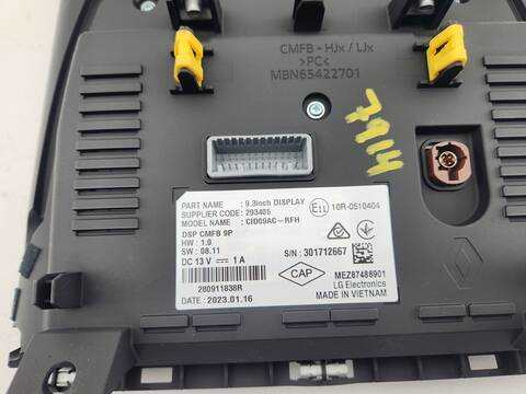 Foto 2ª: Pantalla Multifuncion Renault Arkana TECHNO 140CV 103KW [H5HE4] (2023)