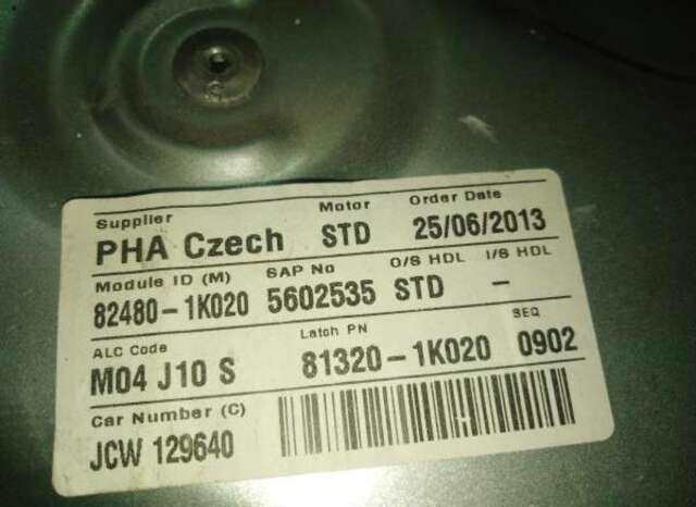 Foto 1ª: Elevalunas Eléctrico Delantero Derecho Hyundai ix20 1.4 CITY [1.4 LTR. - 66 KW CAT]