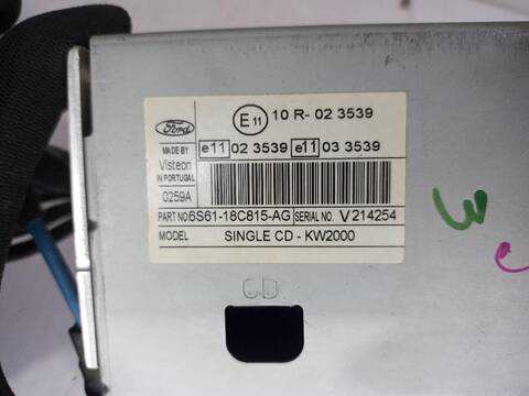 Foto 3ª: Sistema Audio Radio CD Ford Focus TREND 101CV [HWDA] (2004)