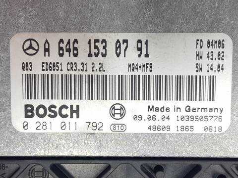 Foto 2ª: Centralita Motor ECU Mercedes Viano 2.0 CDI COMPACTO 639.711) 130CV 97KW