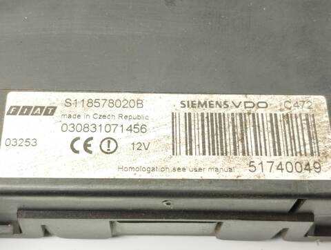 Foto 2ª: Centralita Motor ECU Fiat Panda 1.1 8V 54CV 40KW [187A1000] (2003)