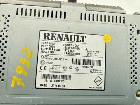 Foto 3ª: Pantalla Multifuncion Renault Captur DYNAMIQUE 120CV 88KW [H5FD4] (2014)