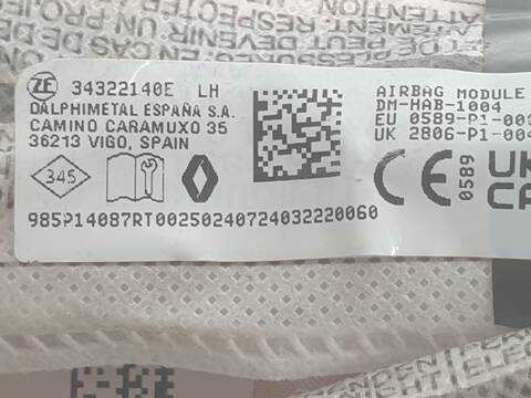 Foto 2ª: Airbag Cortina Delantero Izquierdo Renault Austral TECHNO ESPRIT ALPINE