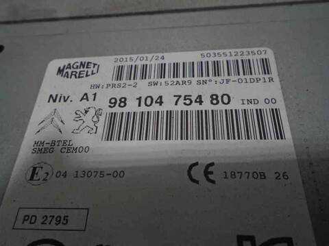 Foto 3ª: Sistema Audio Radio CD Peugeot 308 ACCESS 92CV 68KW [9H06] (2015)
