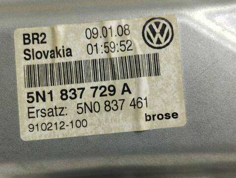 Foto 2ª: Elevalunas Eléctrico Delantero Izquierdo Volkswagen Tiguan 2.0 TDI 140CV 103KW [CBA] (2008)
