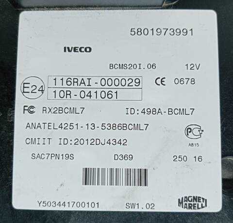 Foto 2ª: Caja Reles Fusibles Iveco Daily FG H2 33 S ... V BATALLA 3520 L 116CV (2014)