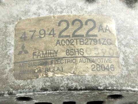 Foto 2ª: Alternador Chrysler Neon 2.0 16V CAT 133CV 98KW [2 0L] (2001)