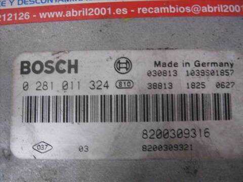 Foto 2ª: Centralita Motor ECU Renault Laguna 1.9 DCI BG0G) 120CV 88KW [D/ F9Q C7] (2003)