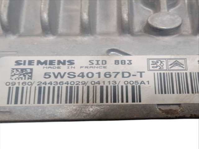 Centralita Motor ECU Peugeot 407 2.0 HDI 135 6DRHRH 6DRHRE 6DRHRG 6DRHRJ)