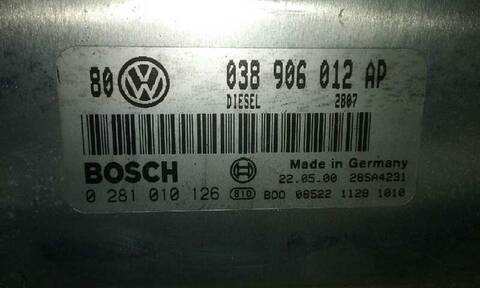 Foto 2ª: Centralita Motor ECU Volkswagen Bora 1.9 TDI BERLINA 110CV 81KW [ASV] (2000)