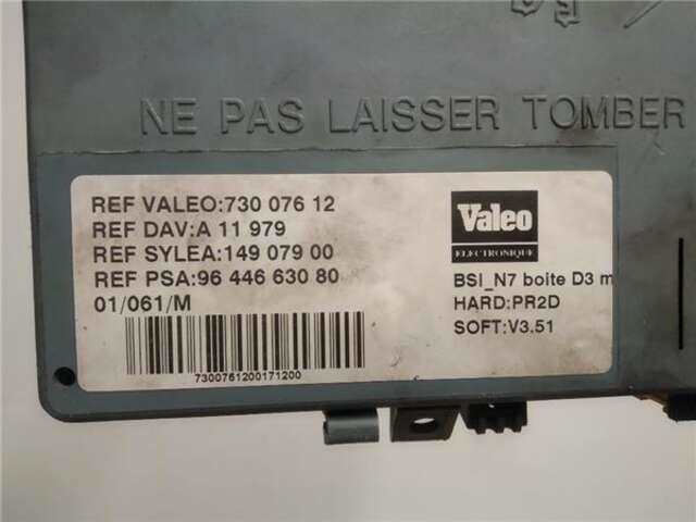 Foto 3ª: Centralita Confort BSI Citroen Xsara 2.0 HDI IMAGE (66KW) [2.0 LTR. - 66 KW HDI CAT (RHY - DW10TD)] [RHY (DW10TD)]