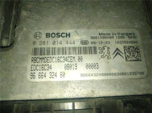 Centralita Motor ECU Peugeot Bipper 1.4 BÁSICO [1.4 LTR. - 50 KW HDI]