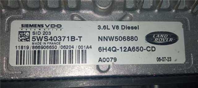 Centralita Motor ECU Land Rover Range 3.6 TDV8 HSE [3.6 LTR. - 200 KW TD V8]