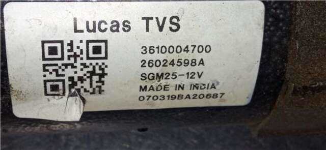 Foto 2ª: Motor de Arranque Hyundai i10 1.0 BASIS [1.0 LTR. - 49 KW CAT] [G3LA]