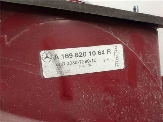 Foto 3ª: Piloto Trasero Derecho Mercedes Clase A 140 2.0 A 200 (169.033) [2.0 LTR. - 100 KW CAT] [M 266.960]