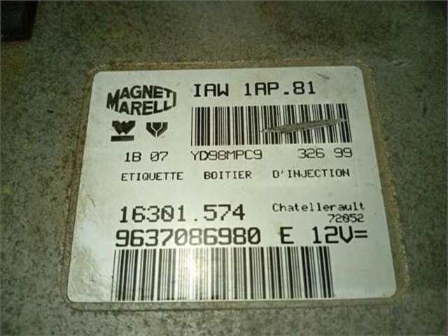 Foto 2ª: Centralita Motor ECU Peugeot 206 1.4 I [KFX (TU3JP)]