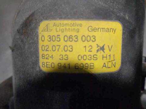 Foto 4ª: Faro Antiniebla Delantero Derecho Audi A4 1.9 TDI 96KW) BERLINA 130CV [AVF] (2003)