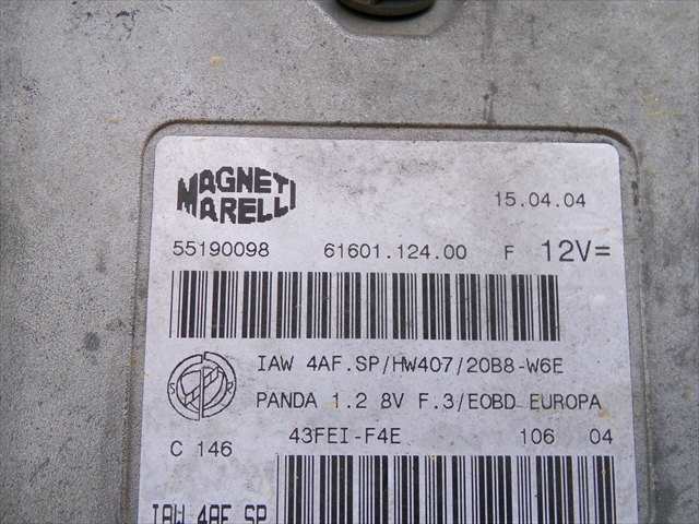 Foto 2ª: Centralita Motor ECU Fiat Panda 1.2 G 2003-2012 [188A4000] (2004)