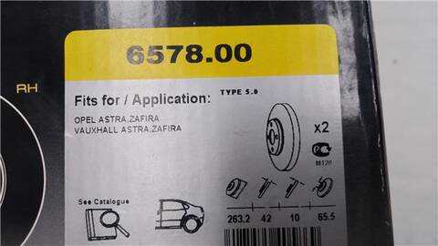 Foto 3ª: Disco Freno Trasero Opel Astra VERSION INDEFINIDA