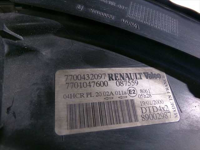 Foto 4ª: Faro Derecho Renault Scenic 1.9 DTI 1999-2003 [F8QA7] (2000)
