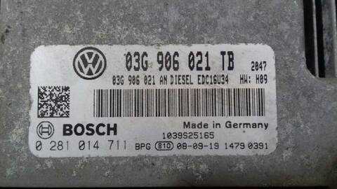 Foto 3ª: Centralita Motor ECU Skoda Octavia TREND BERLINA 105CV 77KW [BXE] (2009)