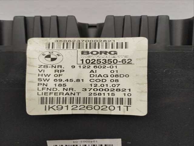 Foto 2ª: Cuadro de Instrumentos Bmw Serie 3 315 318D BERLINA 122CV 90KW [M47N204D4] (2007)