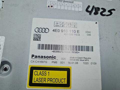 Foto 3ª: Sistema Audio Radio CD Audi A6 3.0 TDI 233CV 171KW [ASB] (2008)