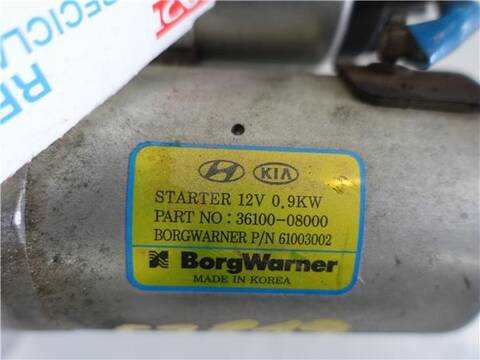 Foto 3ª: Motor de Arranque Kia Stonic 1.0 BLACK EDITION 101CV 74KW [G3LF] (2021)