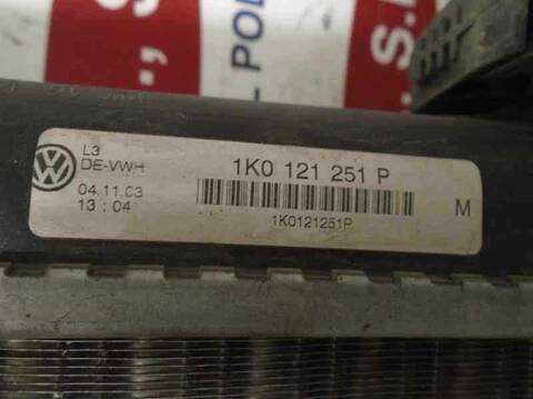 Foto 3ª: Radiador Motor Volkswagen Touran ADVANCE 115CV 85KW [BAG] (2003)