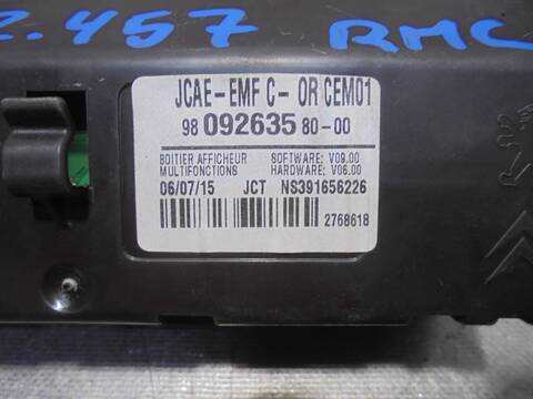 Foto 2ª: Pantalla Multifuncion Citroen C Elysee 1.6 BLUE-HDI FAP 99CV 73KW [BHY] (2015)