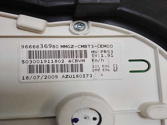 Foto 3ª: Cuadro de Instrumentos Peugeot 206 + 1.1 G (2009)