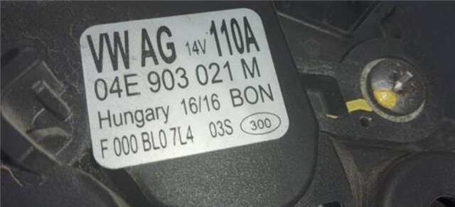 Alternador Volkswagen Polo 1.4 BLUEGT BMT/START-STOPP [1.4 LTR. - 110 KW 16V TSI ACT]
