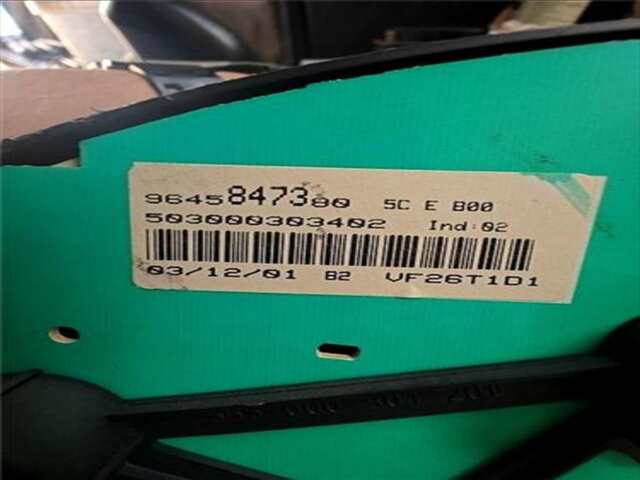 Foto 3ª: Cuadro de Instrumentos Peugeot 206 2.0 GTI [2.0 LTR. - 100 KW 16V CAT (RFN - EW10J4)] [RFN / EW10J4]