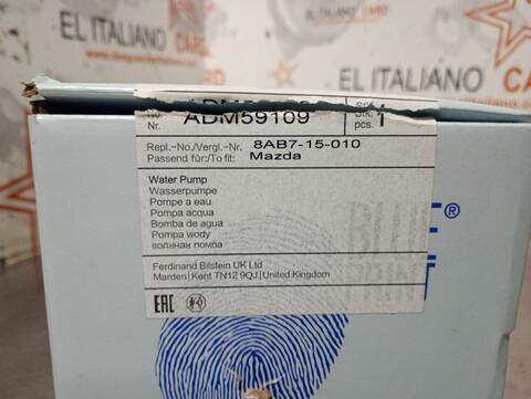 Foto 4ª: Bomba de Agua Mazda 121 L DA) 54CV 40KW (1989)