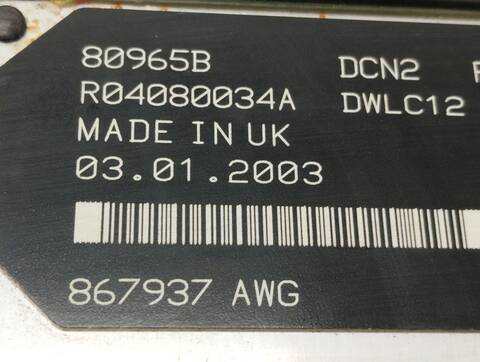 Foto 4ª: Centralita Motor ECU Citroen Berlingo 59CV 43KW [WJY] (2003)