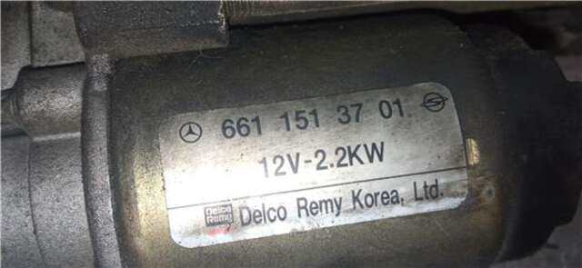 Motor de Arranque Ssangyong Rexton 2.7 270 XDI LIMITED [2.7 LTR. - 118 KW TURBODIESEL CAT]