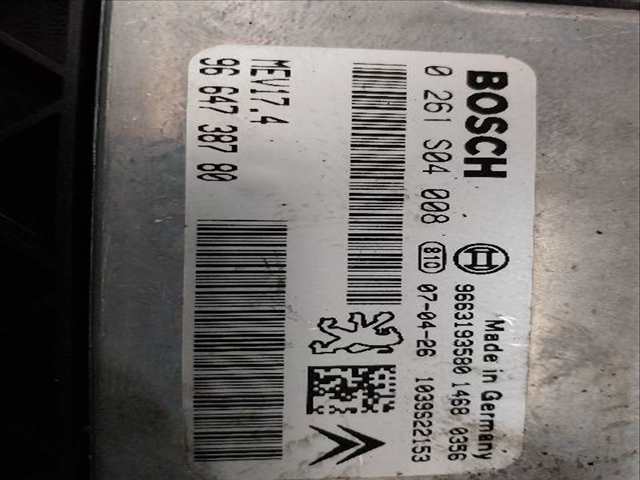 Foto 2ª: Centralita Motor ECU Peugeot 207 1.6 G [G-5FW] (2007)