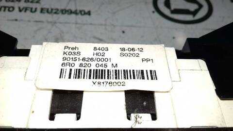 Foto 3ª: Mando Calefacción A. A. Volkswagen Polo ADVANCE 105CV 77KW [CBZ] (2012)