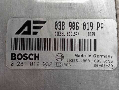 Foto 2ª: Centralita Motor ECU Volkswagen Sharan 1.9 TDI 116CV (2000)
