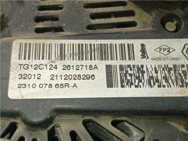 Alternador Renault Clio 1.5 LIMITED [1.5 LTR. - 55 KW DCI DIESEL FAP ENERGY]
