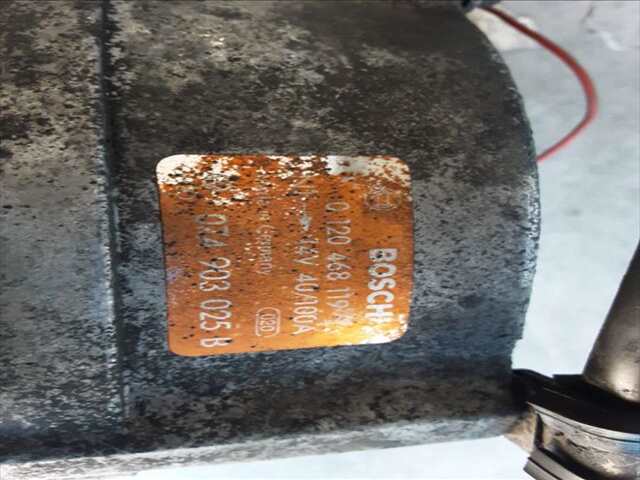 Foto 2ª: Alternador Volkswagen Transporter 2.4 DIESEL 78CV 0CV FURGON [AAB] (1993)