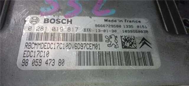 Centralita Motor ECU Citroen Berlingo 1.6 HDI 75