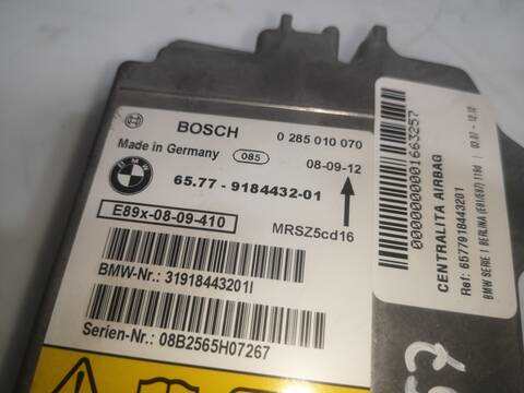 Foto 2ª: Centralita Airbag Bmw Serie 1 114 N47D20C BERLINA (2009)