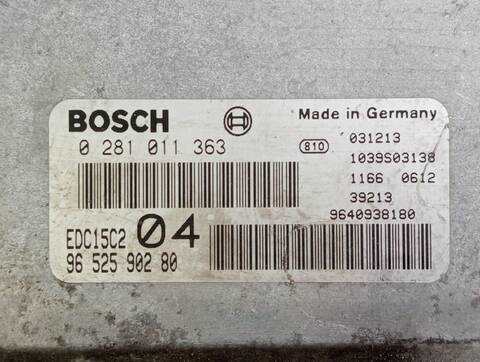 Foto 2ª: Centralita Motor ECU Citroen C8 2.2 HDI FAP CAT 4HW - DW12TED4) 128CV (2002)