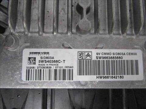 Foto 2ª: Centralita Motor ECU Citroen C5 2.0 HDI RCRHRH) BERLINA 136CV 100KW [D- RHR] (2007)
