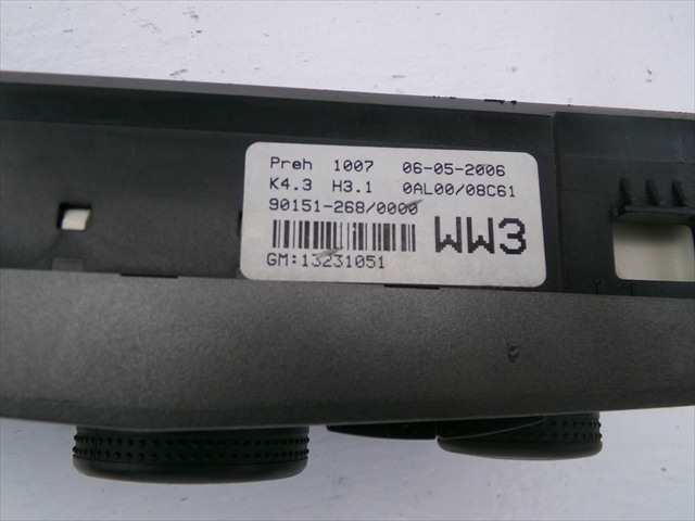Foto 3ª: Mando Calefacción A. A. Opel Astra 1.6 G MODELO H, 2003-2010 [Z16XEP] (2007)