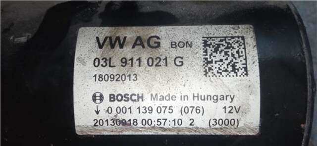 Foto 2ª: Motor de Arranque Audi A5 2.0 TDI (130KW) [2.0 LTR. - 130 KW 16V TDI] [CGLC]